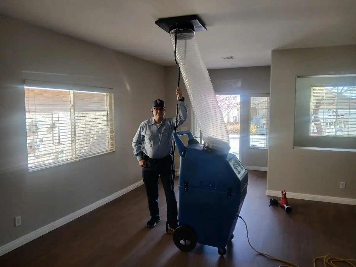 Professional Dryer Vent Cleaning work inside a Englewood home